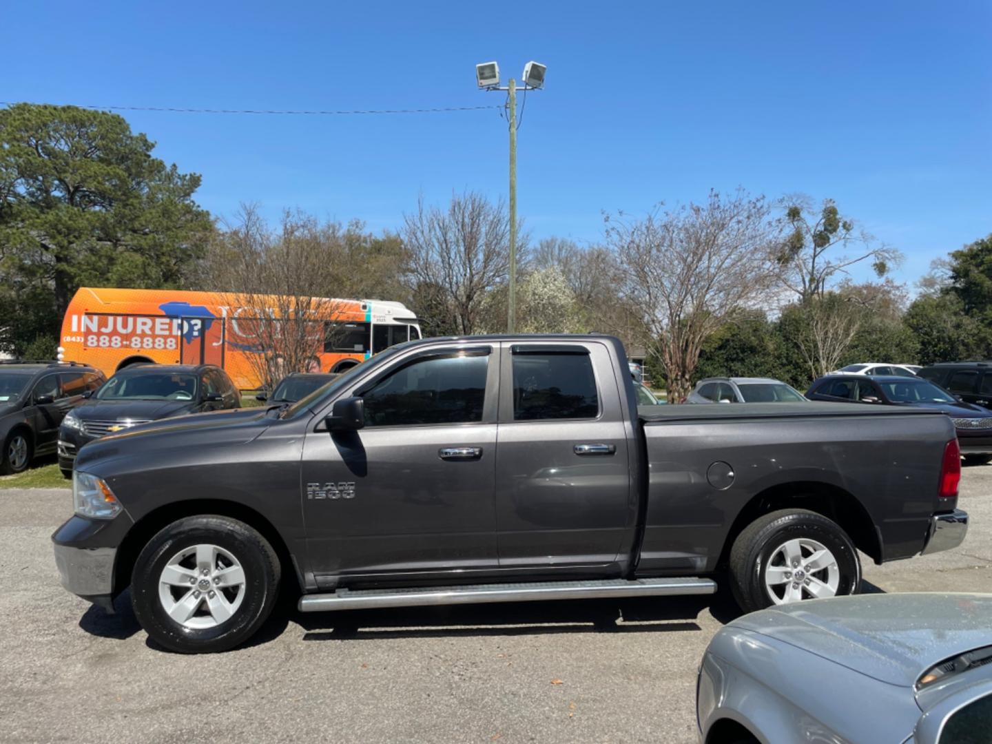 2017 GRAY RAM 1500 SLT (1C6RR6GG5HS) with an 3.6L engine, Automatic transmission, located at 5103 Dorchester Rd., Charleston, SC, 29418-5607, (843) 767-1122, 36.245171, -115.228050 - Photo#3